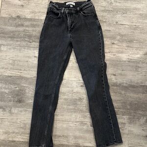 Abercrombie & Fitch Black Women's Straight Leg Jeans